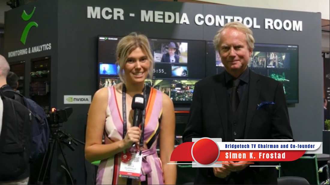 Simen K Frostad Bridgetech TV Chairman and Co-Founder at the IBC 2023 with TV Metaverse Show